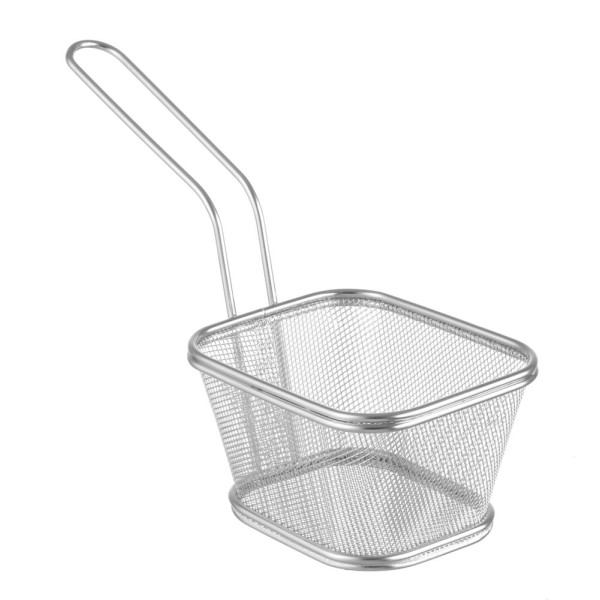 Miniatűr olajsütő kosarak egymásra pakolható, HENDI, 130x115x(H)80mm 425688