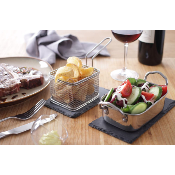 Miniatűr olajsütő kosarak, HENDI, 90x90x(H)90mm 426449