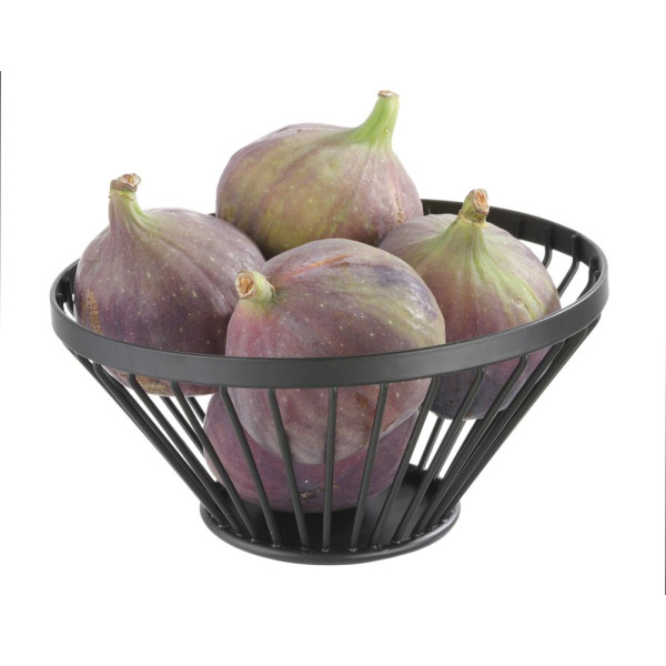 Gyümölcsös kosár fekete, HENDI, ⌀280x(H)130mm 427088