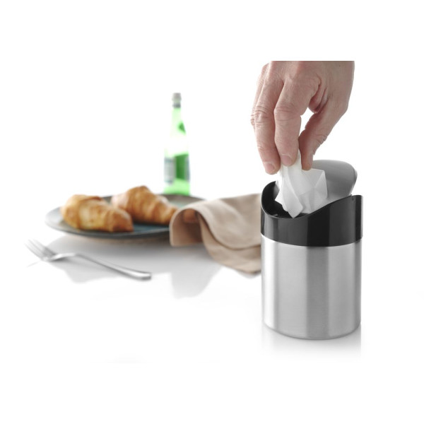 Asztali szemetes, HENDI, ⌀95x(H)130mm 440711