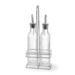 Olaj és ecettartó készlet, HENDI, 2x0,237L, 0,47L, 115x60x(H)325mm 460245