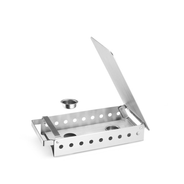 Edénymelegítő 2 gyertyatartóval, HENDI, 330x180x(H)65mm 463000