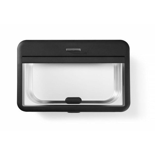 Chafing edény UNIQ, HENDI, designed by Robert Bronwasser, Fekete, 220-240V/700W, 607x402x(H)245mm 470411
