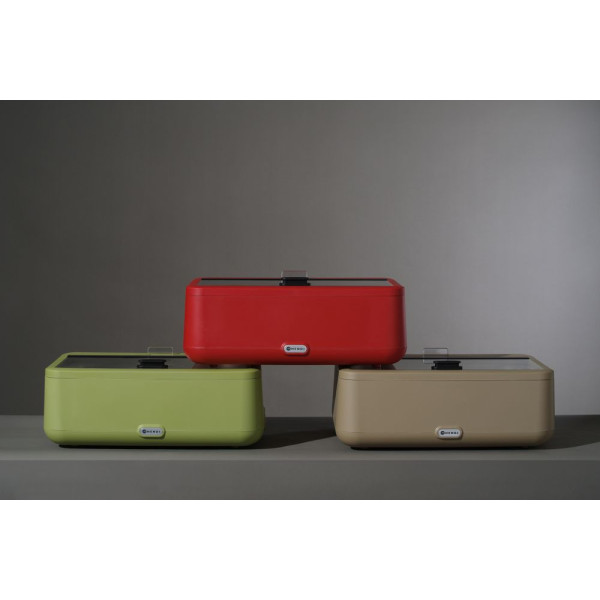 Chafing edény UNIQ, HENDI, designed by Robert Bronwasser, Piros, 220-240V/700W, 607x402x(H)245mm 470459