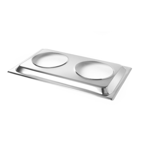 Kiegészítő állvány 2 Bain-Marie edényhez, HENDI, kiegészítő állvány, GN 1/1, 530x325x(H)30mm 470930