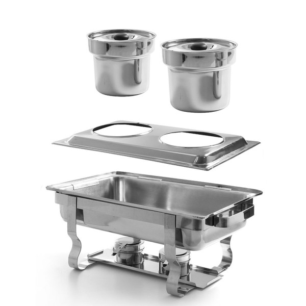 Kiegészítő állvány 2 Bain-Marie edényhez, HENDI, kiegészítő állvány, GN 1/1, 530x325x(H)30mm 470930