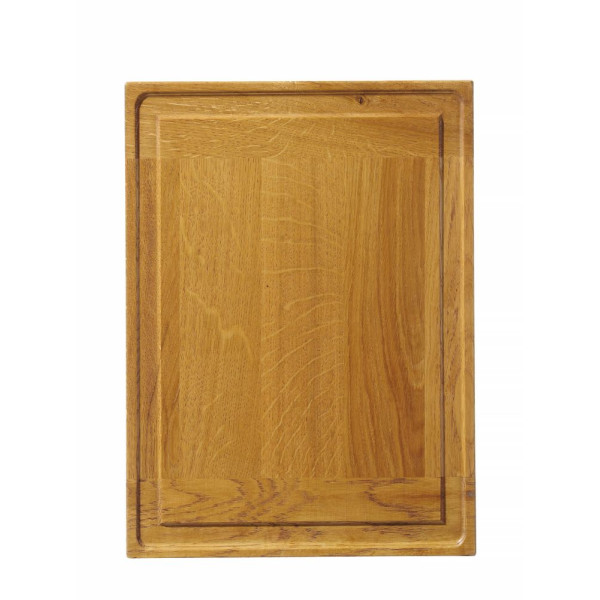 Tölgyfa tálalódeszka, HENDI, 370x270x(H)20mm 505465