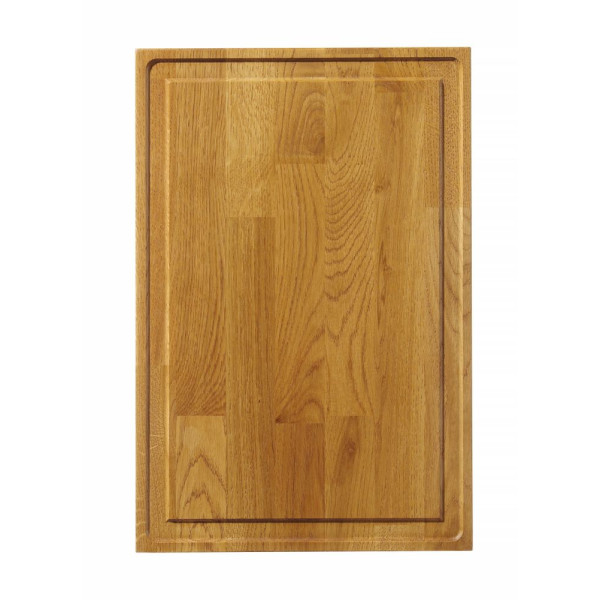 Szervírozó deszka, tölgyfa, HENDI, 420x280x(H)40mm 505489