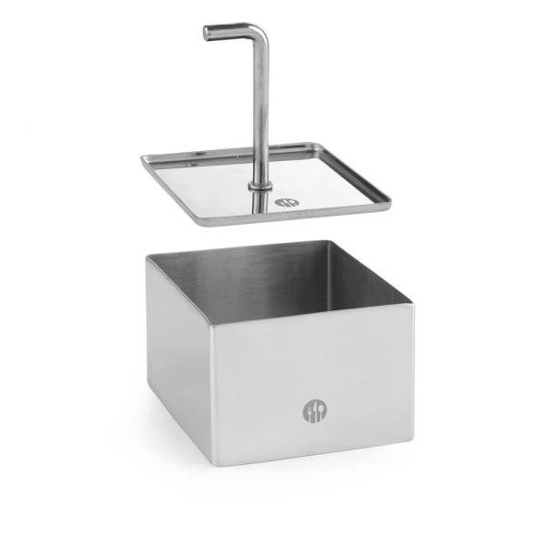 Ételgyűrű és nyomólemez négyzet, HENDI, ételgyűrű, 65x65x(H)45mm 512166