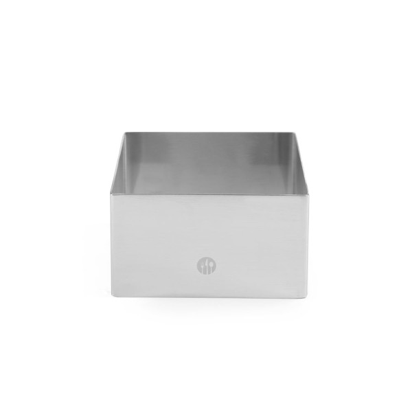 Ételgyűrű és nyomólemez négyzet, HENDI, ételgyűrű, 80x80x(H)45mm 512173