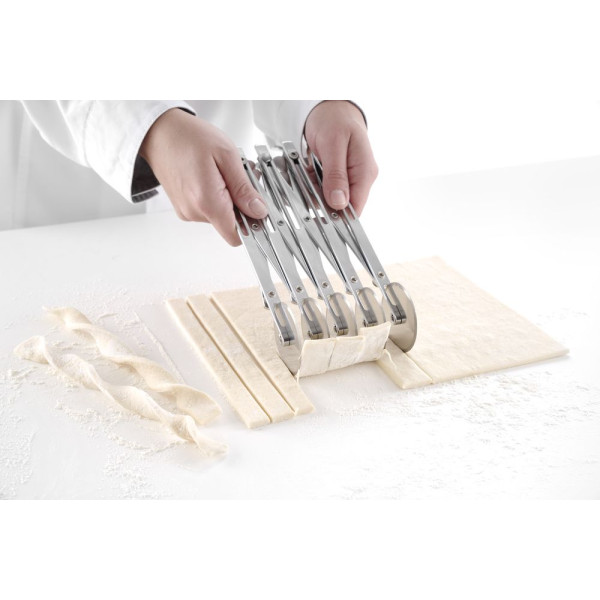 5 görgős tésztavágó, HENDI, 222x56x(H)55mm 515044