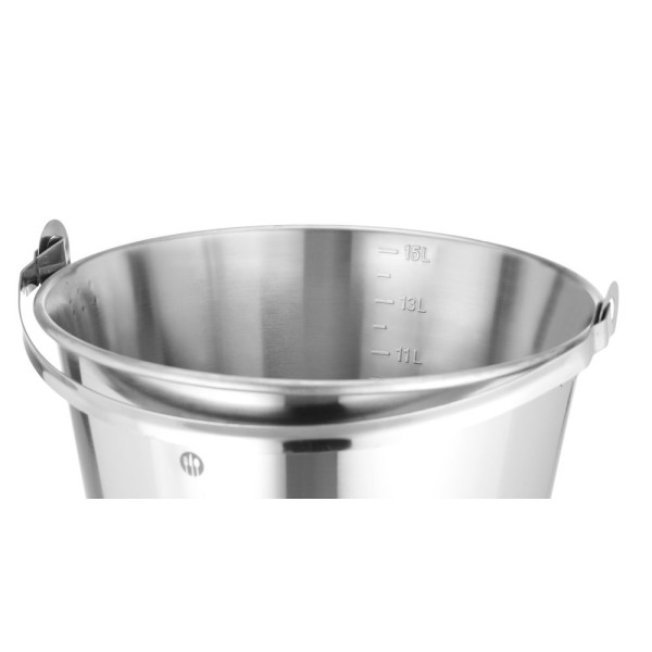 Vödör erősített alappal Profi Line, HENDI, Profi Termékcsalád, 15L, ⌀305x(H)330mm 516720