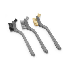 Drótkefe készlet keskeny - 3 db, HENDI, 3 db., (L)178mm 525524