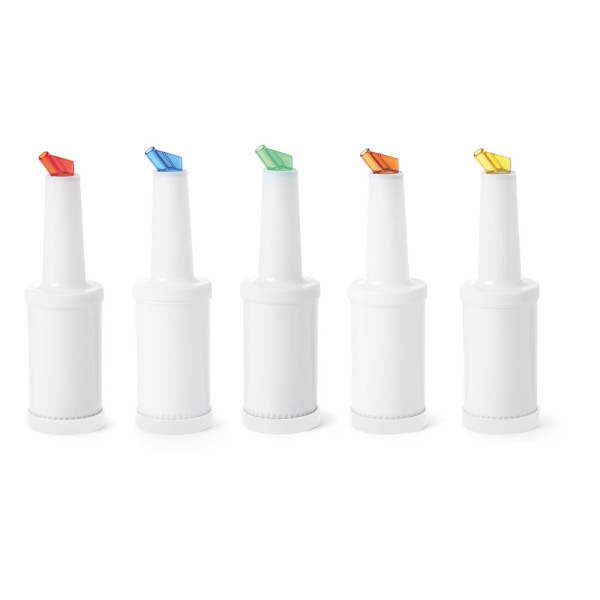 Tároló- és kiöntő palack, BarUp, 0,8L, Fehér, ⌀90x(H)300mm 557600