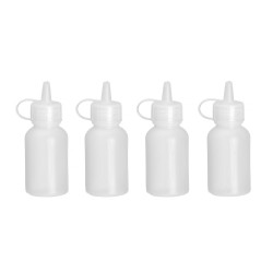 Mini szószadagoló – 4 db-os készlet, HENDI, 0,03L, Átlátszó, ⌀30x(H)85mm 557891