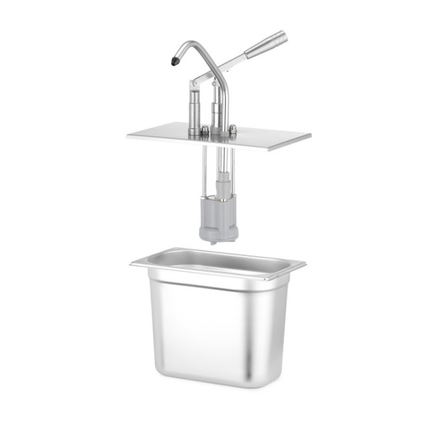 Fedél GN-tartályokhoz való adagolóval, HENDI, GN 1/4, 270x165mm 558140