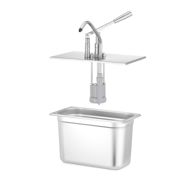 Fedél GN-tartályokhoz való adagolóval, HENDI, GN 1/3, 330x180mm 558157