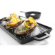 Miniatűr grill lap Little Chef, HENDI, Fekete, 320x162x(H)20mm 564516