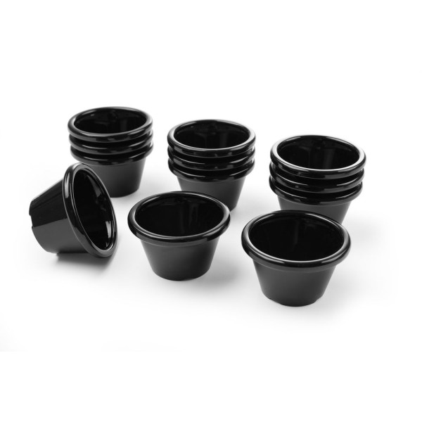 Ramekin - 12 db, HENDI, 0,045L, Fekete, 12 db., ⌀60x(H)35mm 565605