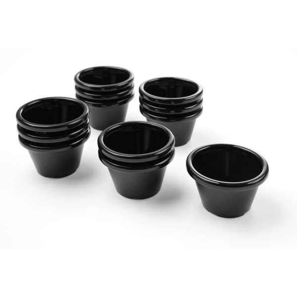 Ramekin - 12 db, HENDI, 0,045L, Fekete, 12 db., ⌀60x(H)35mm 565605
