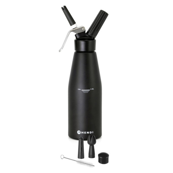 Habszifon, HENDI, Kitchen Line, 0,95L, Fekete, ⌀95x(H)320mm 588598