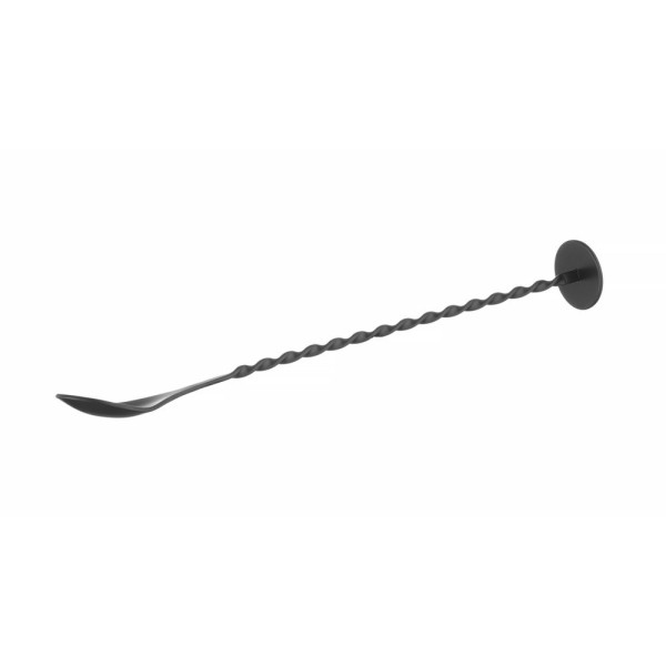 Keverőkanál zúzófejjel, BarUp, Fekete, 280x35mm 596586