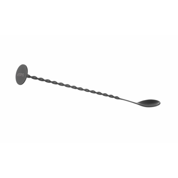 Keverőkanál zúzófejjel, BarUp, Fekete, 280x35mm 596586