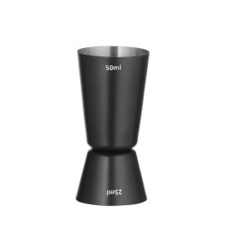 Jigger 25/50 ml, BarUp, Fekete, ⌀45x(H)86mm 596647