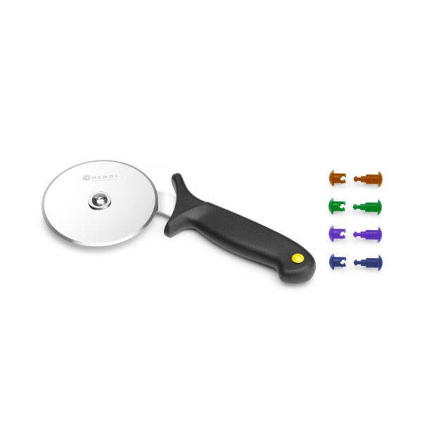 Pizzaszeletelő, HENDI, Fekete, (L)230mm 617014