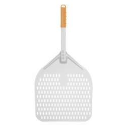 Rövid nyéllel perforált pizza lapát, HENDI, 350x710mm 618066