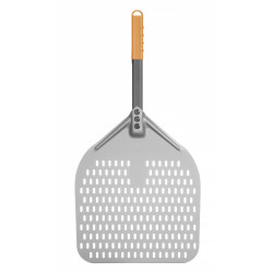 Rövid nyéllel perforált pizza lapát, HENDI, 350x710mm 618080