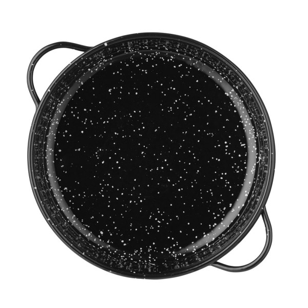 Casserole edény, zománcozott, HENDI, Fekete, ⌀140x(H)45mm 622537