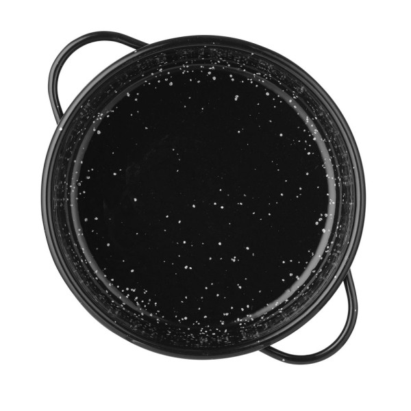 Casserole edény, zománcozott, HENDI, Fekete, ⌀160x(H)45mm 622544