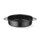 Casserole edény, zománcozott, HENDI, Fekete, ⌀200x(H)45mm 622551