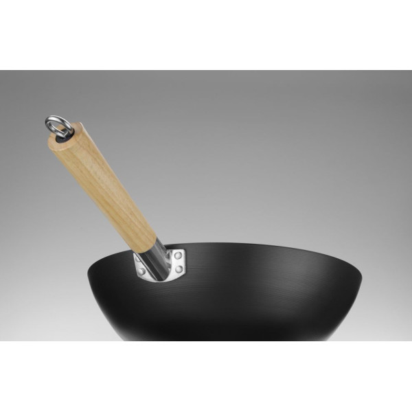 Wok fa fogantyúval, HENDI, ⌀324x565mm 627907