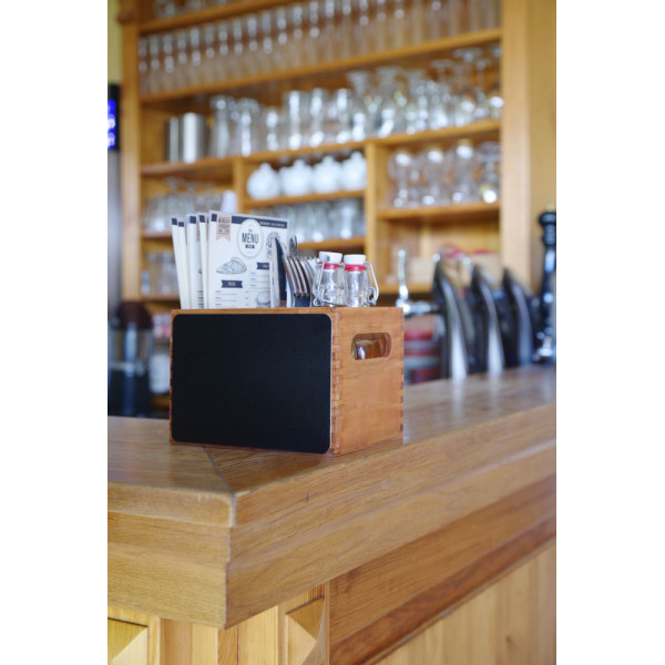 Menü és evőeszközdoboz, HENDI, 210x150x(H)150mm 664148