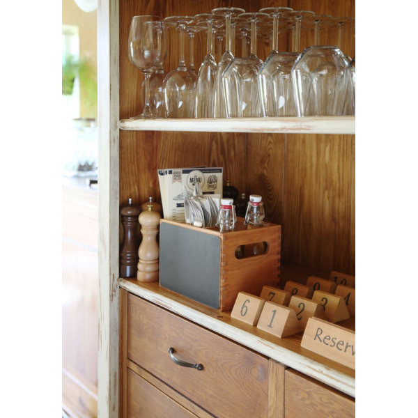 Menü és evőeszközdoboz, HENDI, 210x150x(H)150mm 664148