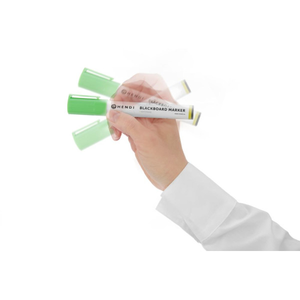 Tábla filctollak 6 mm, HENDI, 1 rózsaszín, 1 zöld, 1 kék és 2 fehér filctoll 664216