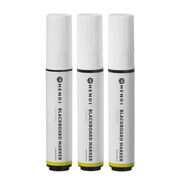 Tábla filctollak 15 mm, HENDI, 3 fehér filctoll 664223