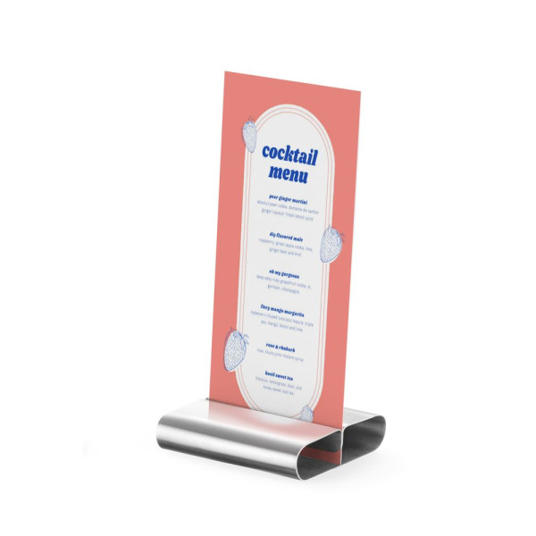 Asztali étlap tartó állvány - 6 db, HENDI, 6 db., 80x77x(H)18mm 665251