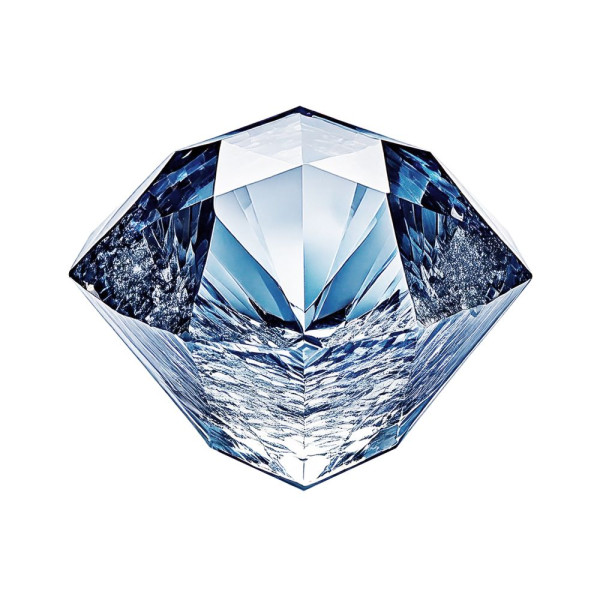 Jégkocka forma drágakő, BarUp, Kék, 2 db., 190x105x(H)30mm 679012