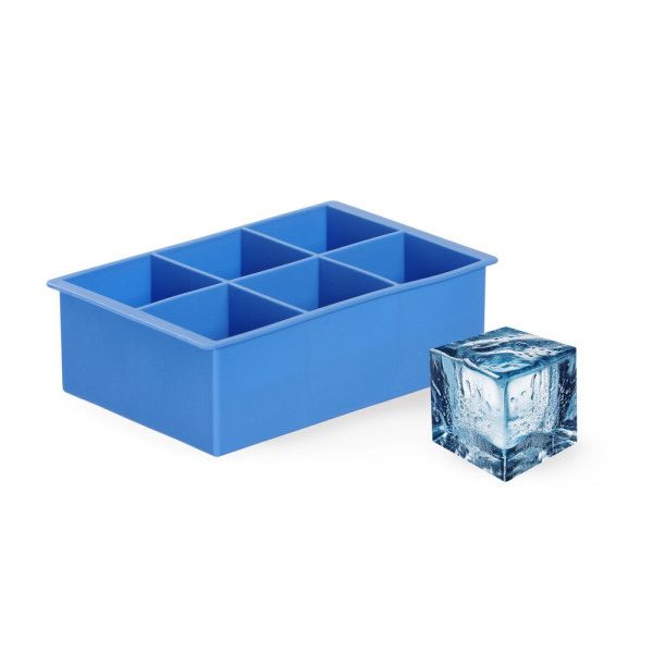 Jégkocka forma XL kocka, BarUp, Kék, 170x110x(H)52mm 679036