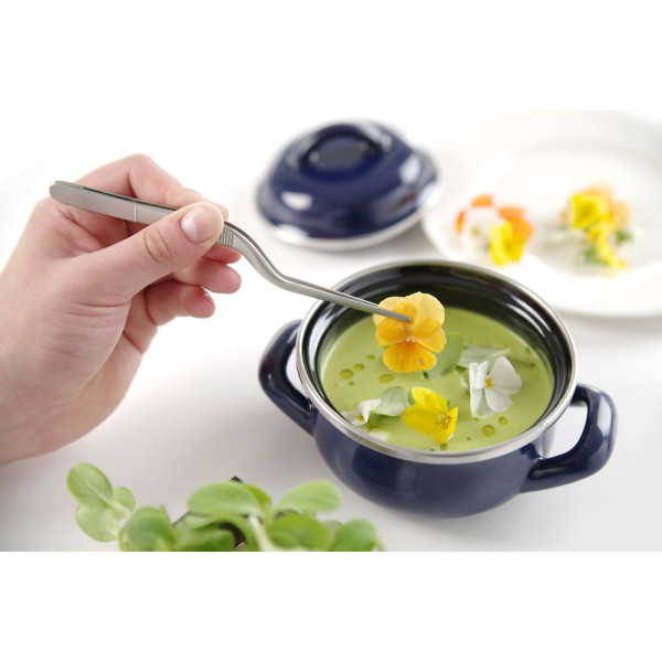 Hajlított csipesz, HENDI, (L)210mm 680087