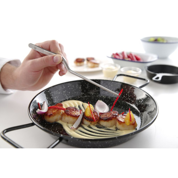 Hajlított csipesz, HENDI, (L)160mm 680094