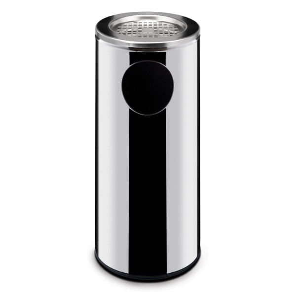 Álló szemetes hamutartóval, HENDI, 15L, ⌀200x(H)700mm 691380