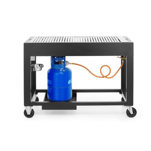 Gázgrill Tampa, HENDI, Fekete, 10kW, 1260x580x(H)900mm 700044