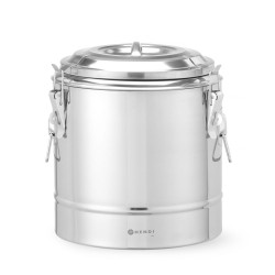 Szigetelt hordozható tartály, HENDI, Kitchen Line, 11L, Ezüst, ⌀300x(H)345mm 708071