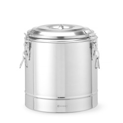Szigetelt hordozható tartály, HENDI, Kitchen Line, 19L, Ezüst, ⌀350x(H)400mm 708088