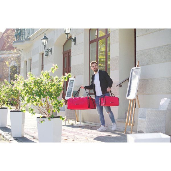 Pizzaszállító táska 45 cm, HENDI, 4 doboz, 470x470x(H)210mm 709818