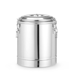 Szigetelt hordozható tartály, HENDI, Kitchen Line, 23L, Ezüst, ⌀350x(H)440mm 710241